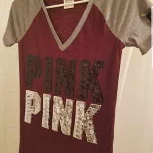 Victoria secret Pink bling tee